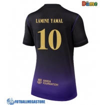 Fotballdrakt Dame Barcelona Lamine Yamal #10 Bortedrakt 2026-27 Kortermet